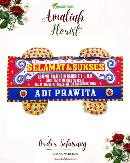 Papan Bunga Ucapan Selamat Candi