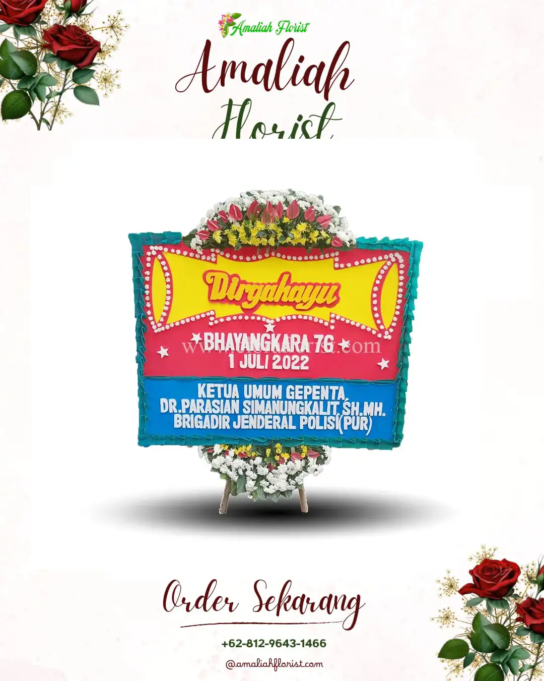 Papan Bunga HUT Ulang Tahun Candi